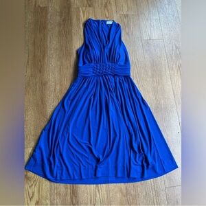 Calvin Klein Blue Sleeveless Dress- Size 8 super strechy